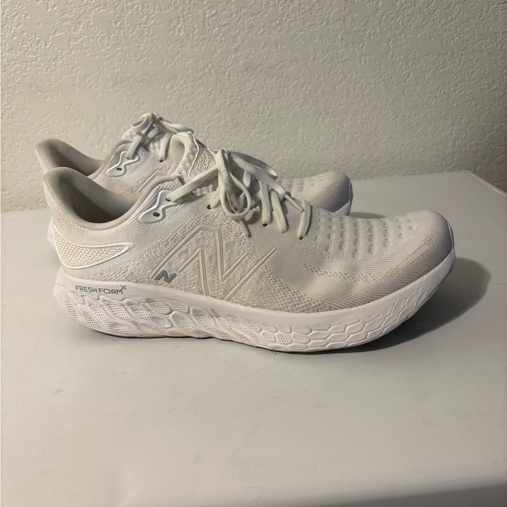 New Balance White Athletic Shoes